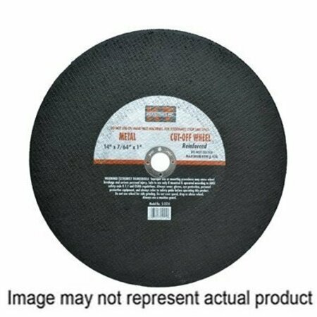 K-T INDUSTRIES Cut-Off Wheel, 14 in Dia, 5/32 in Thick, 1 in Arbor 5-5330